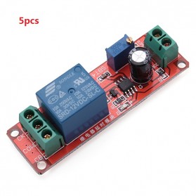 5pcs Delay Timer Switch Adjustable 0-10sec