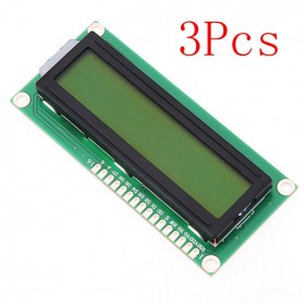 3Pcs 1602 Character LCD Display Module